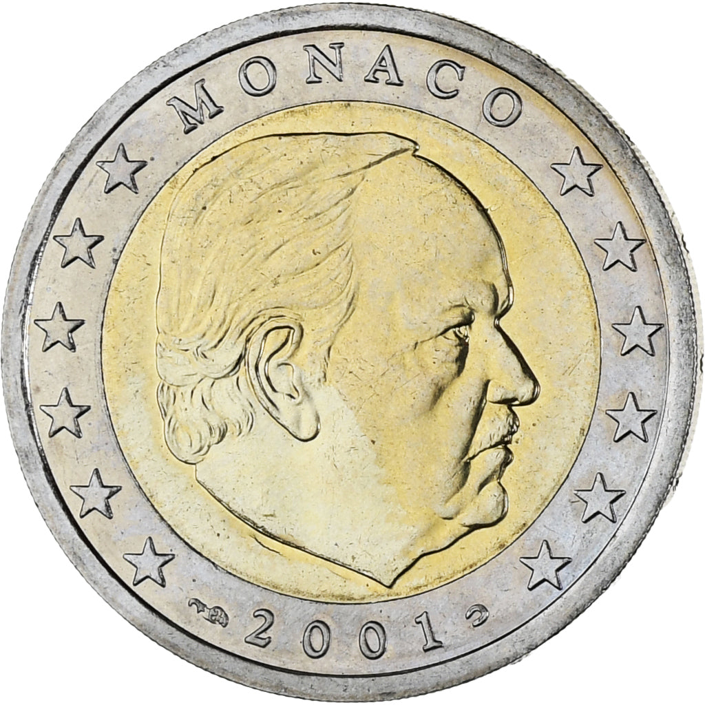 Monaco, Rainier III, 2 Euro, 2001, Paris, SPL, Bimétallique, Gadoury:MC179
