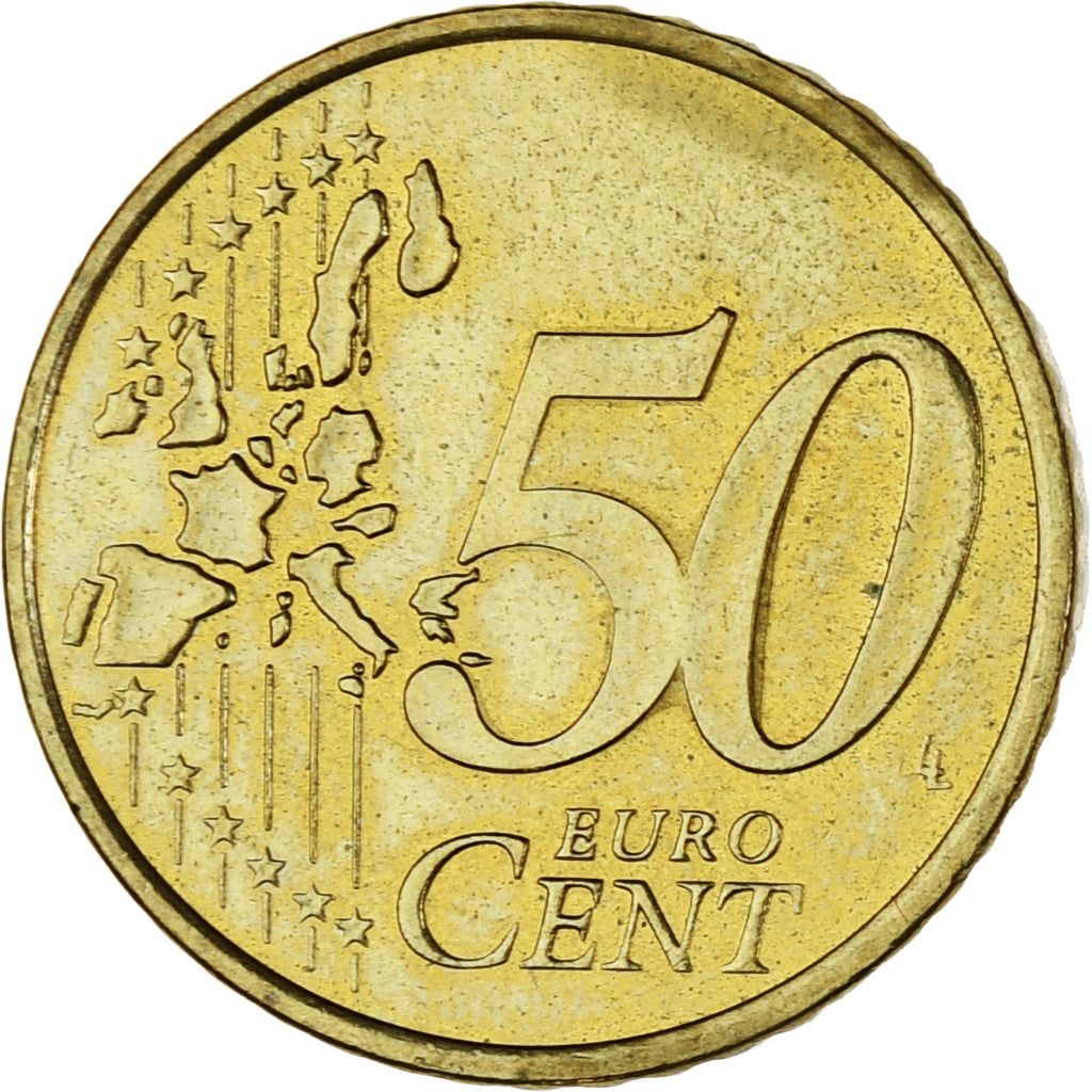 Monaco, Rainier III, 50 Euro Cent, 2002, Paris, SPL, Laiton, Gadoury:MC177