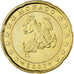 Monaco, Rainier III, 20 Euro Cent, 2002, Paris, MS(63), Brass, Gadoury:MC176