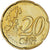 Monaco, Rainier III, 20 Euro Cent, 2001, Paris, MS(63), Brass, Gadoury:MC176