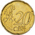 Monaco, Rainier III, 20 Euro Cent, 2001, Paris, MS(63), Brass, Gadoury:MC176