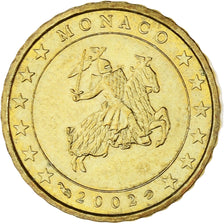 Monaco, Rainier III, 10 Euro Cent, 2002, Paris, MS(63), Brass, Gadoury:MC175