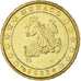 Monaco, Rainier III, 10 Euro Cent, 2002, Paris, MS(63), Brass, Gadoury:MC175