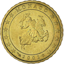 Monaco, Rainier III, 10 Euro Cent, 2002, Paris, MS(63), Brass, Gadoury:MC175