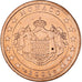 Monaco, Rainier III, 5 Euro Cent, 2001, Paris, MS(63), Copper Plated Steel