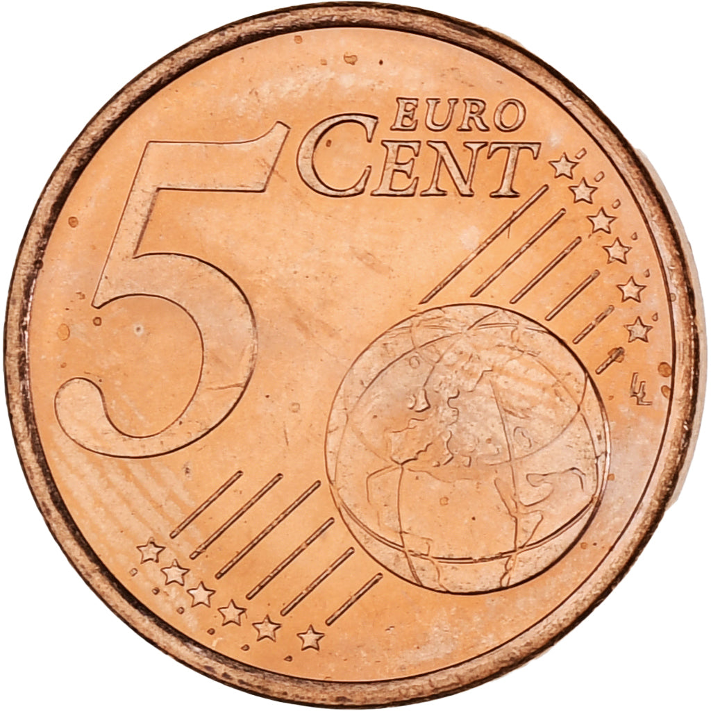Monaco, Rainier III, 5 Euro Cent, 2001, Paris, MS(63), Copper Plated Steel