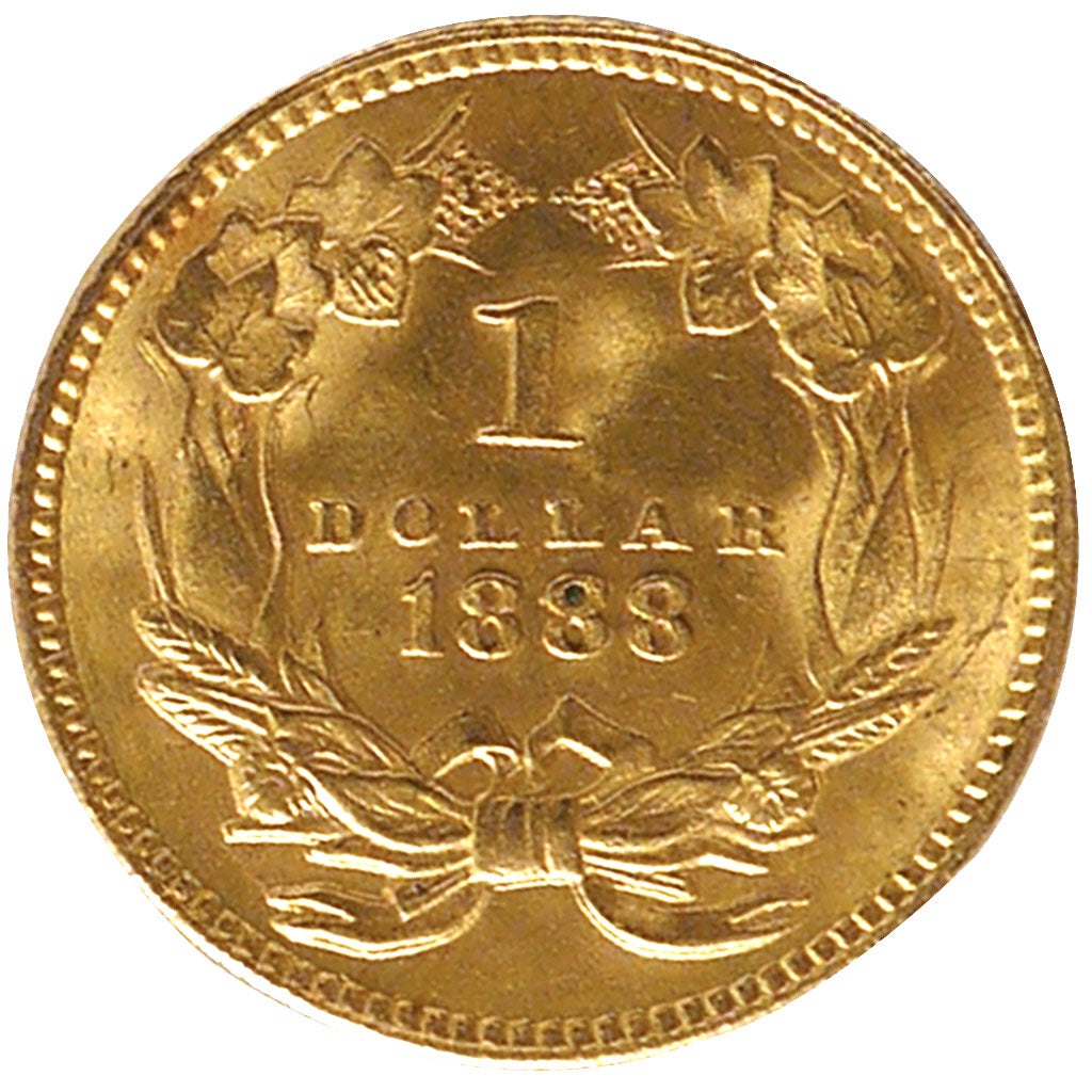 United States, Indian Head - Type 3, 1 Dollar, 1888, Philadelphia, KM #86,...