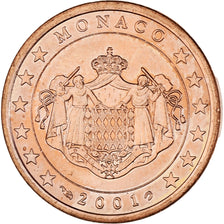 Monaco, Rainier III, 5 Euro Cent, 2001, Paris, MS(63), Copper Plated Steel