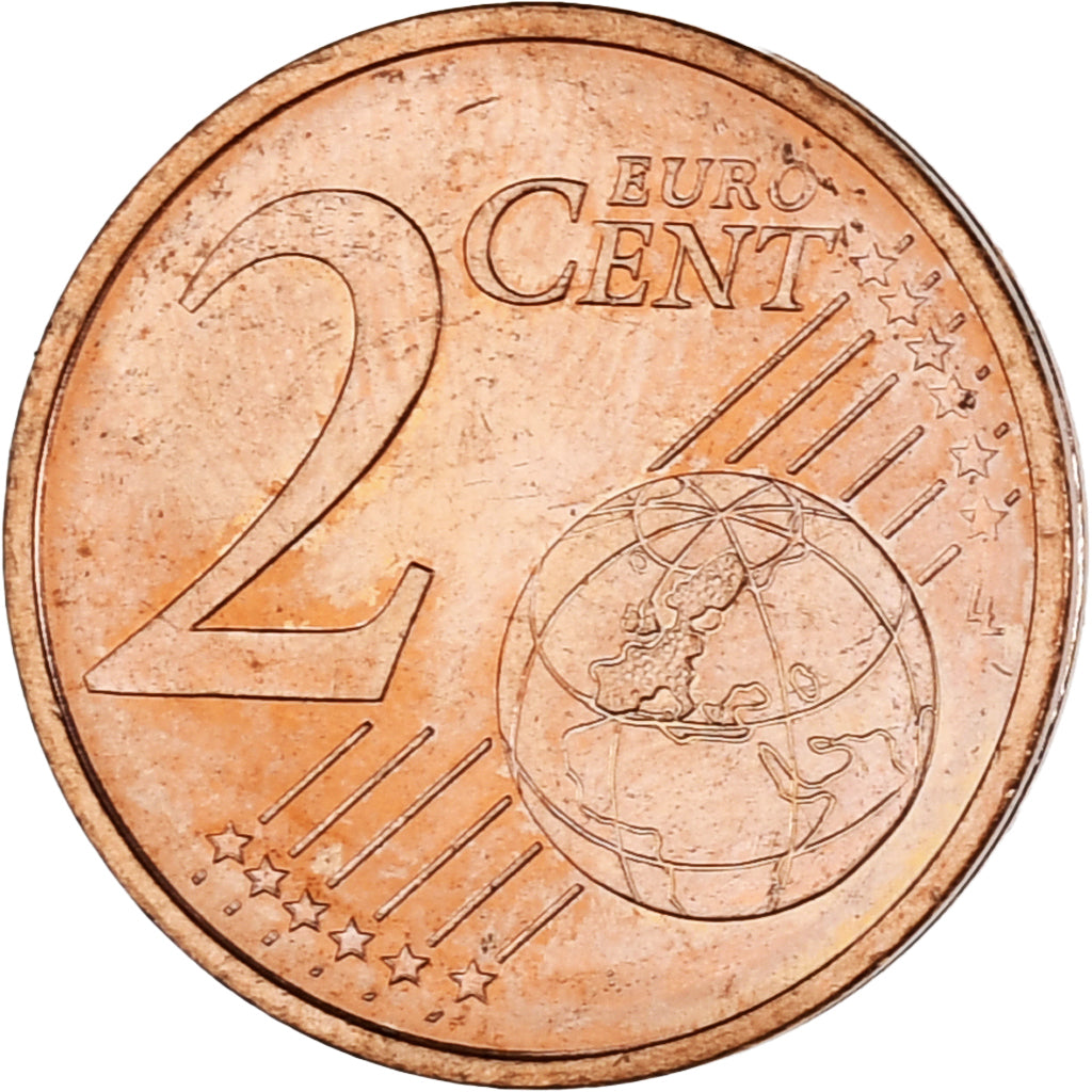 Monaco, Rainier III, 2 Euro Cent, 2001, Paris, MS(63), Copper Plated Steel