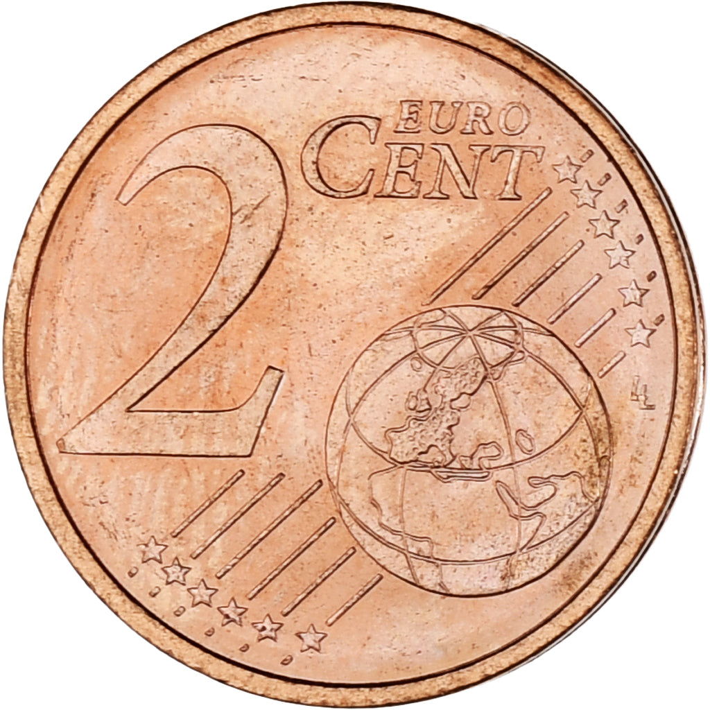 Monaco, Rainier III, 2 Euro Cent, 2001, Paris, MS(63), Copper Plated Steel