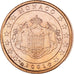 Monaco, Rainier III, Euro Cent, 2001, Paris, MS(63), Copper Plated Steel