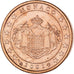 Monaco, Rainier III, Euro Cent, 2001, Paris, UNZ, Copper Plated Steel