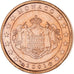 Monaco, Rainier III, Euro Cent, 2001, Paris, MS(63), Copper Plated Steel