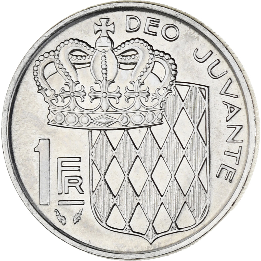 Münze, Monaco, Rainier III, Franc, 1976, UNZ, Nickel, KM:140, Gadoury:MC 150