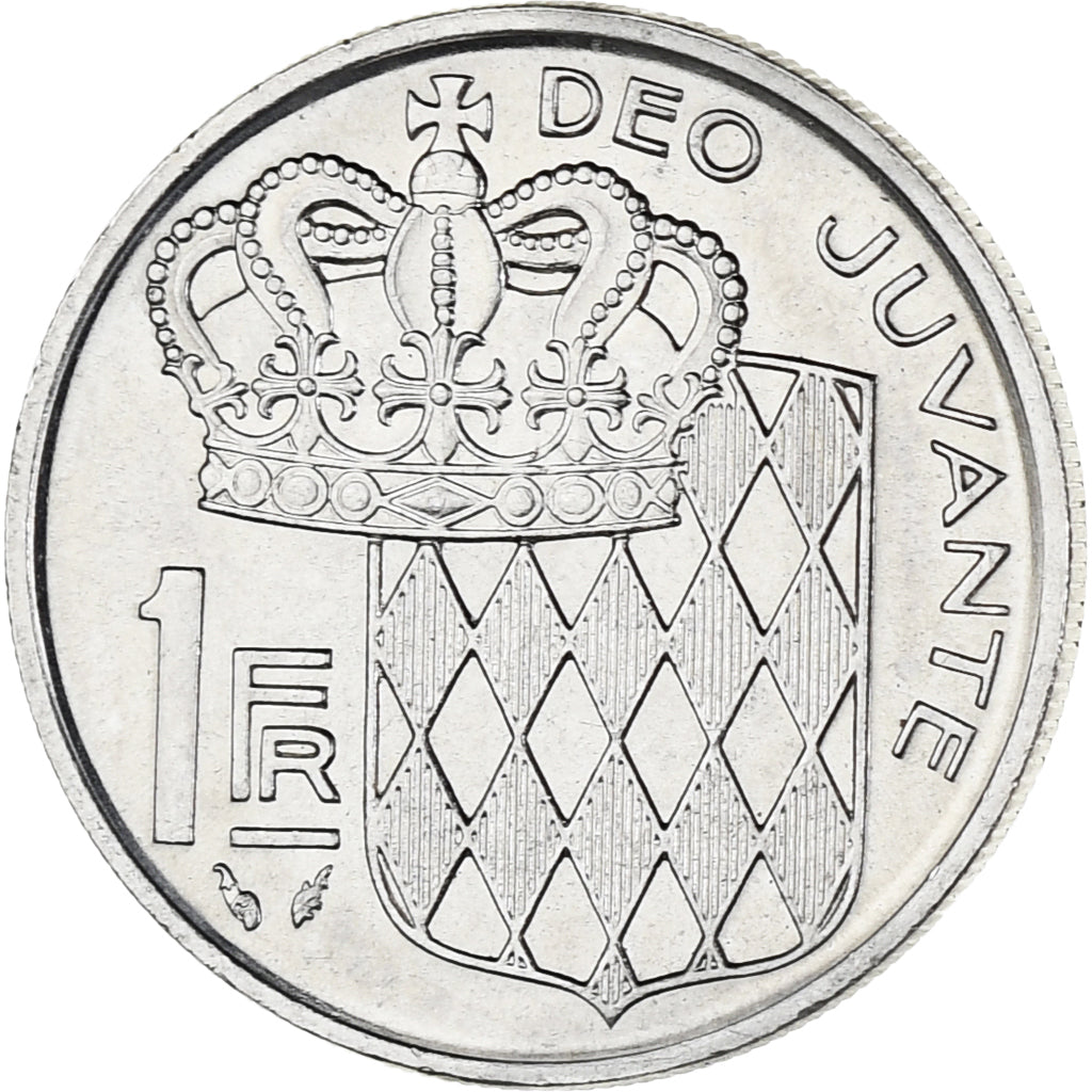 Münze, Monaco, Rainier III, Franc, 1976, UNZ, Nickel, KM:140, Gadoury:MC 150