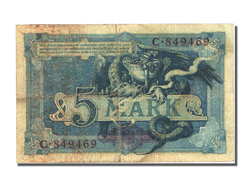 Germany, 5 Mark, 1904, KM #8a, 1904-10-31, EF(40-45), C
