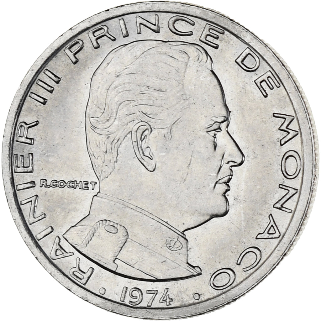 Monnaie, Monaco, Rainier III, Franc, 1974, SPL, Nickel, Gadoury:MC 150, KM:140