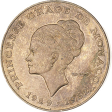 Monaco, Rainier III, 10 Francs, 1982, AU(55-58), Copper-Nickel-Aluminum, KM:160