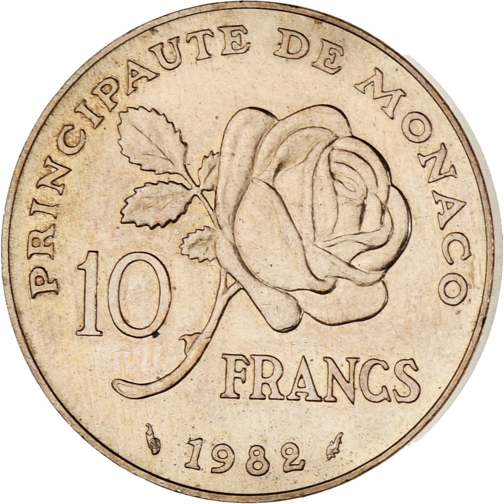 Monaco, Rainier III, 10 Francs, 1982, SUP, Cupronickel aluminium, Gadoury:MC158