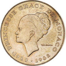 Monaco, Rainier III, 10 Francs, 1982, EF(40-45), Copper-Nickel-Aluminum, KM:160