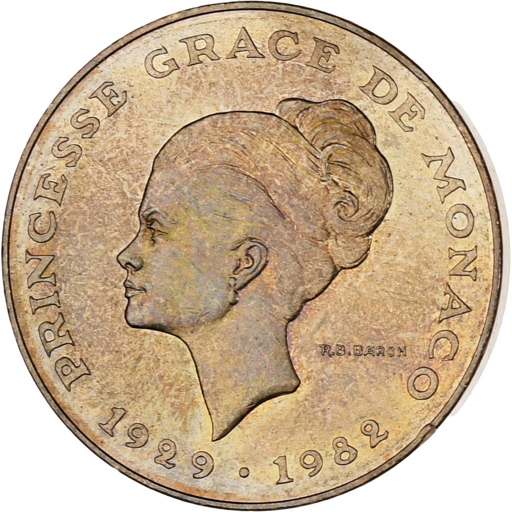 Monaco, Rainier III, 10 Francs, 1982, ZF, Copper-Nickel-Aluminum, KM:160