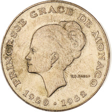 Monaco, Rainier III, 10 Francs, 1982, EF(40-45), Copper-Nickel-Aluminum, KM:160