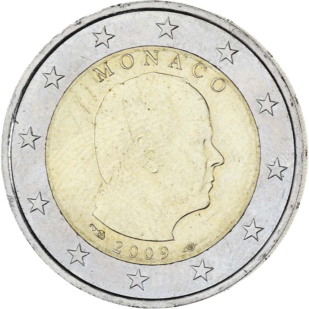 Monaco, Albert II, 2 Euro, 2009, Paris, AU(55-58), Bi-Metallic, Gadoury:MC 195