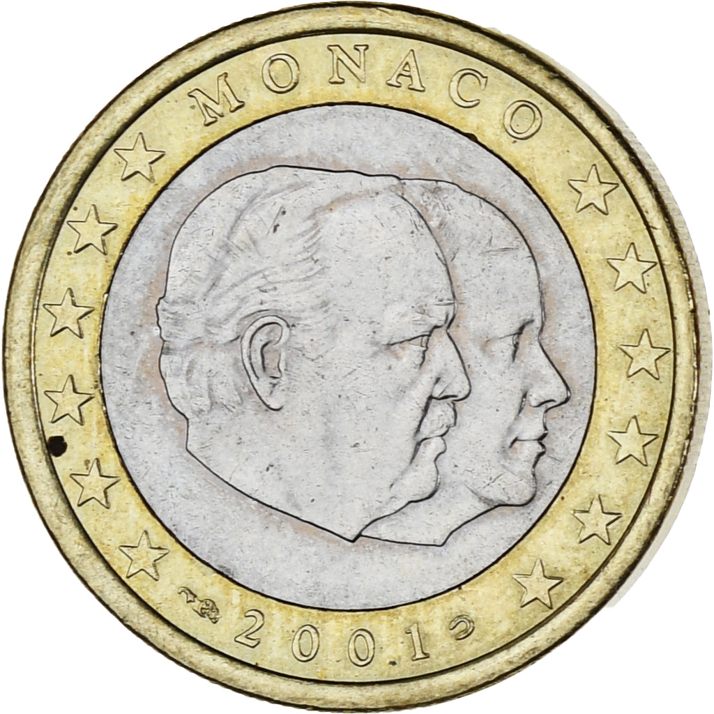Monaco, Rainier III, Euro, 2001, Paris, SUP, Bimétallique, Gadoury:MC178