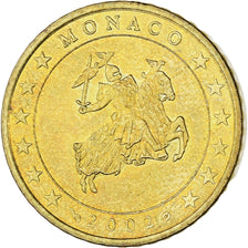 Monaco, Rainier III, 50 Euro Cent, 2002, Paris, MS(63), Brass, Gadoury:MC177