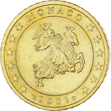 Monaco, Rainier III, 50 Euro Cent, 2001, Paris, AU(55-58), Brass, Gadoury:MC177