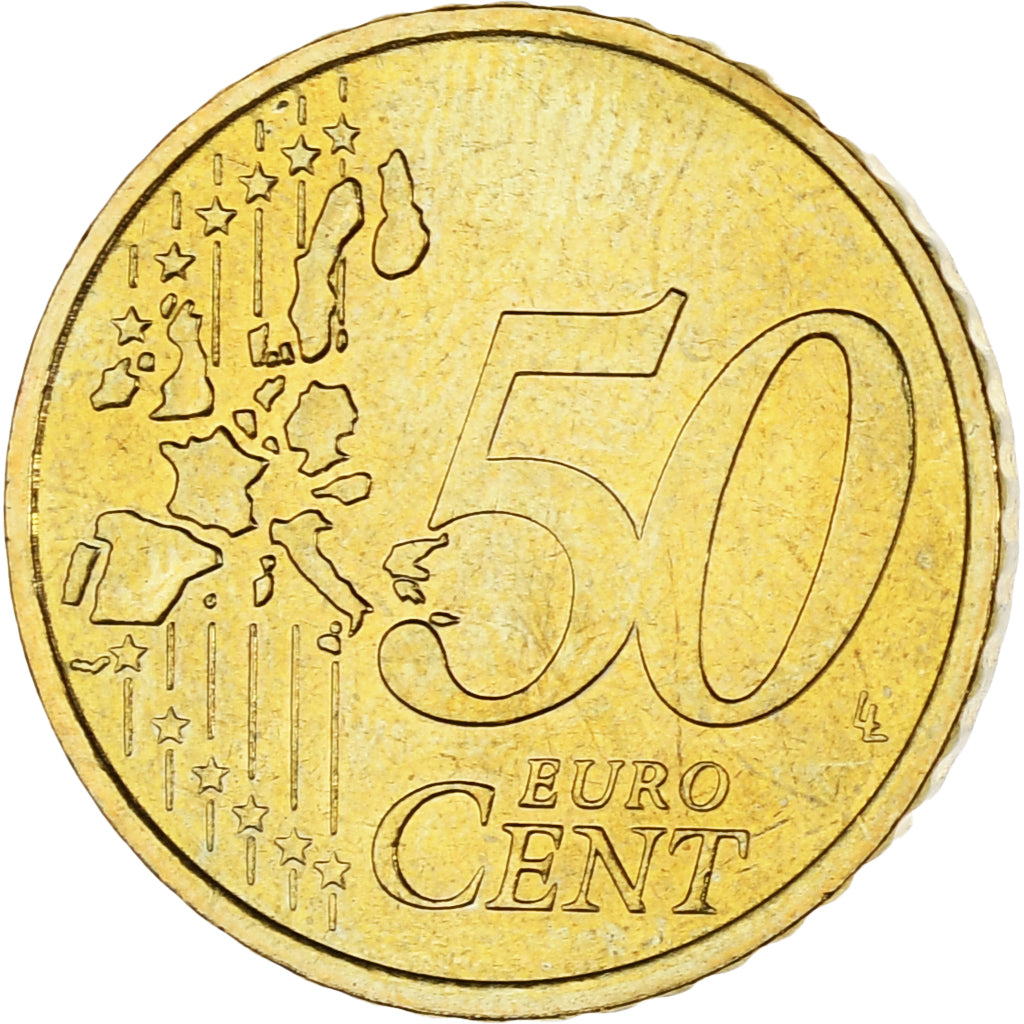 Monaco, Rainier III, 50 Euro Cent, 2001, Paris, AU(55-58), Brass, Gadoury:MC177