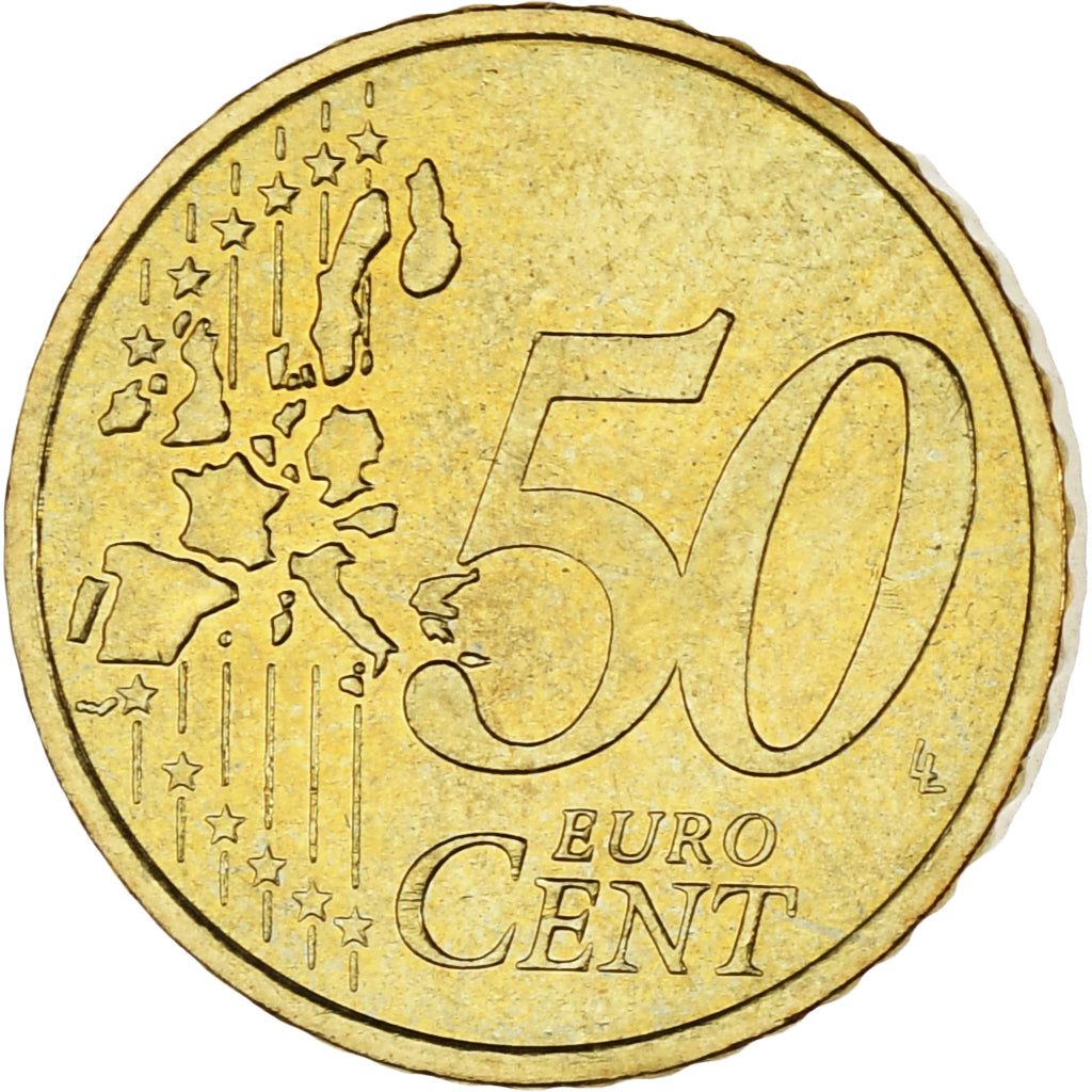 Monaco, Rainier III, 50 Euro Cent, 2001, Paris, AU(55-58), Brass, Gadoury:MC177