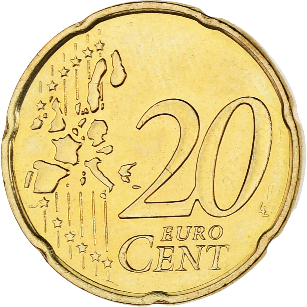 Monaco, Rainier III, 20 Euro Cent, 2001, Paris, SPL-, Ottone, Gadoury:MC176