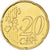 Monaco, Rainier III, 20 Euro Cent, 2001, Paris, AU(55-58), Brass, Gadoury:MC176