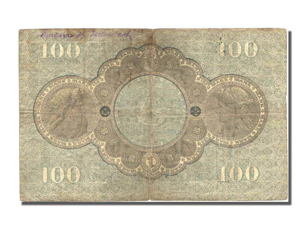 German States, 100 Mark, 1907, KM #S906b, 1907-01-01, EF(40-45)