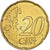 Monaco, Rainier III, 20 Euro Cent, 2001, Paris, AU(55-58), Brass, Gadoury:MC176