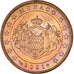 Monaco, Rainier III, 5 Euro Cent, 2001, Paris, MS(63), Copper Plated Steel