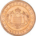 Monaco, Rainier III, 5 Euro Cent, 2001, Paris, MS(63), Copper Plated Steel