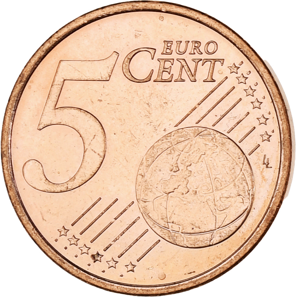 Monaco, Rainier III, 5 Euro Cent, 2001, Paris, MS(63), Copper Plated Steel