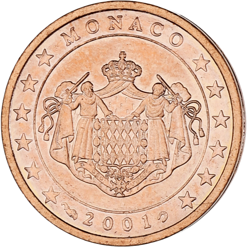 Monaco, Rainier III, 2 Euro Cent, 2001, Paris, SPL, Cuivre plaqué acier