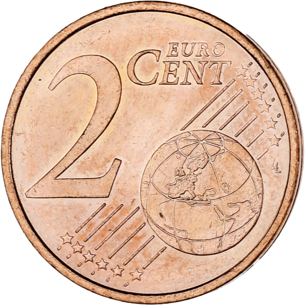 Monaco, Rainier III, 2 Euro Cent, 2001, Paris, MS(63), Copper Plated Steel