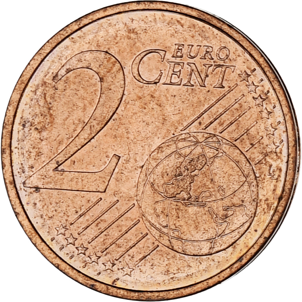 Monaco, Rainier III, 2 Euro Cent, 2001, Paris, AU(55-58), Copper Plated Steel