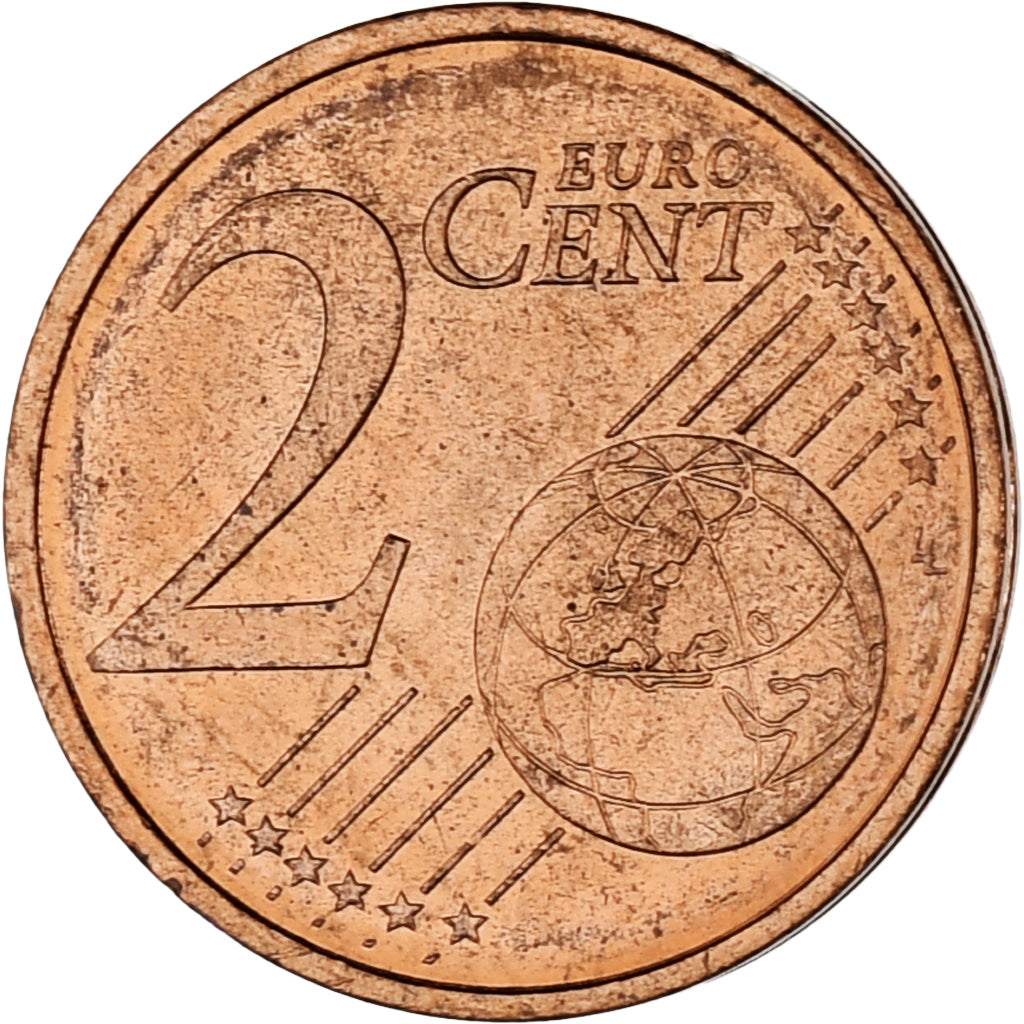 Monaco, Rainier III, 2 Euro Cent, 2001, Paris, AU(55-58), Copper Plated Steel