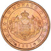 Monaco, Rainier III, Euro Cent, 2001, Paris, MS(63), Copper Plated Steel