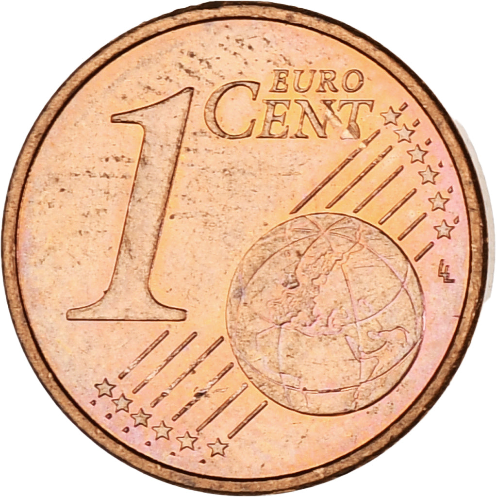 Monaco, Rainier III, Euro Cent, 2001, Paris, MS(63), Copper Plated Steel