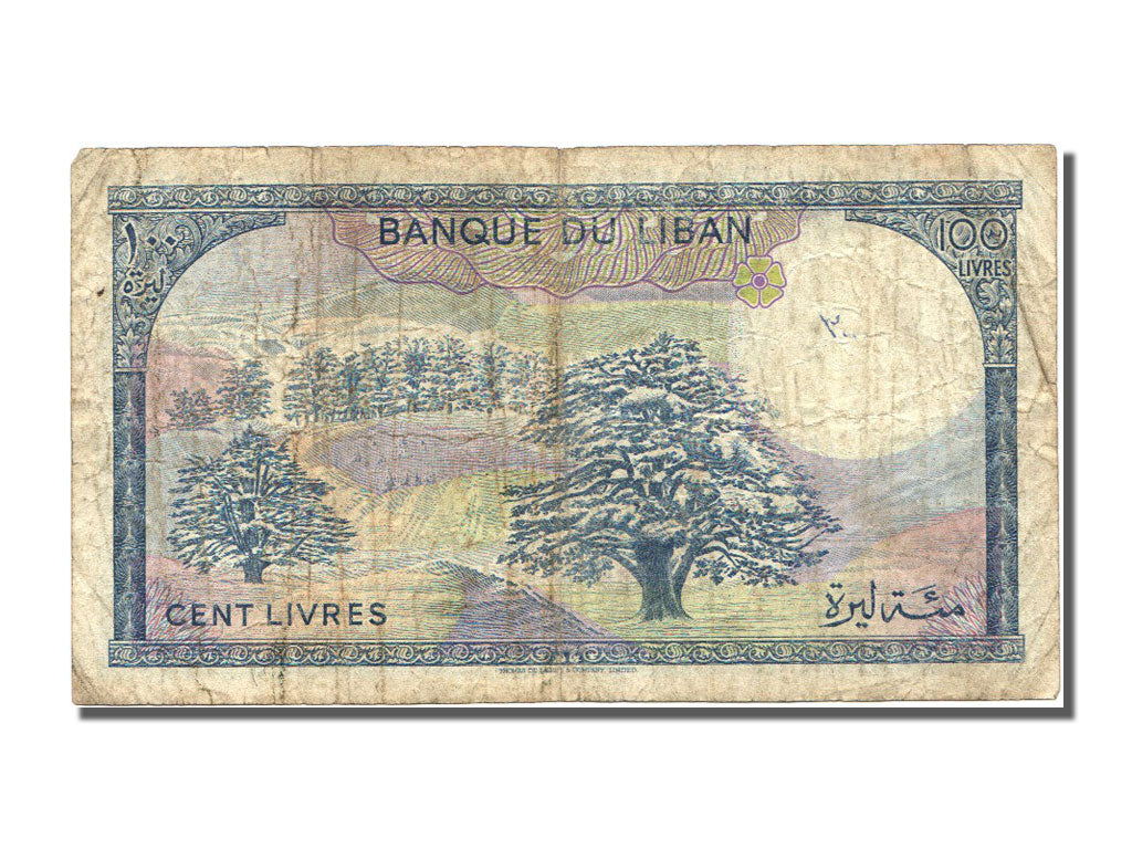 Lebanon, 100 Livres, 1988, KM #66d, EF(40-45)