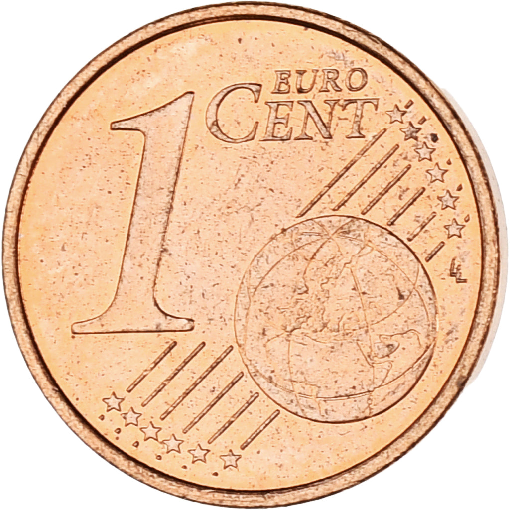 Monaco, Rainier III, Euro Cent, 2001, Paris, AU(55-58), Copper Plated Steel