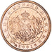 Monaco, Rainier III, Euro Cent, 2001, Paris, AU(55-58), Copper Plated Steel