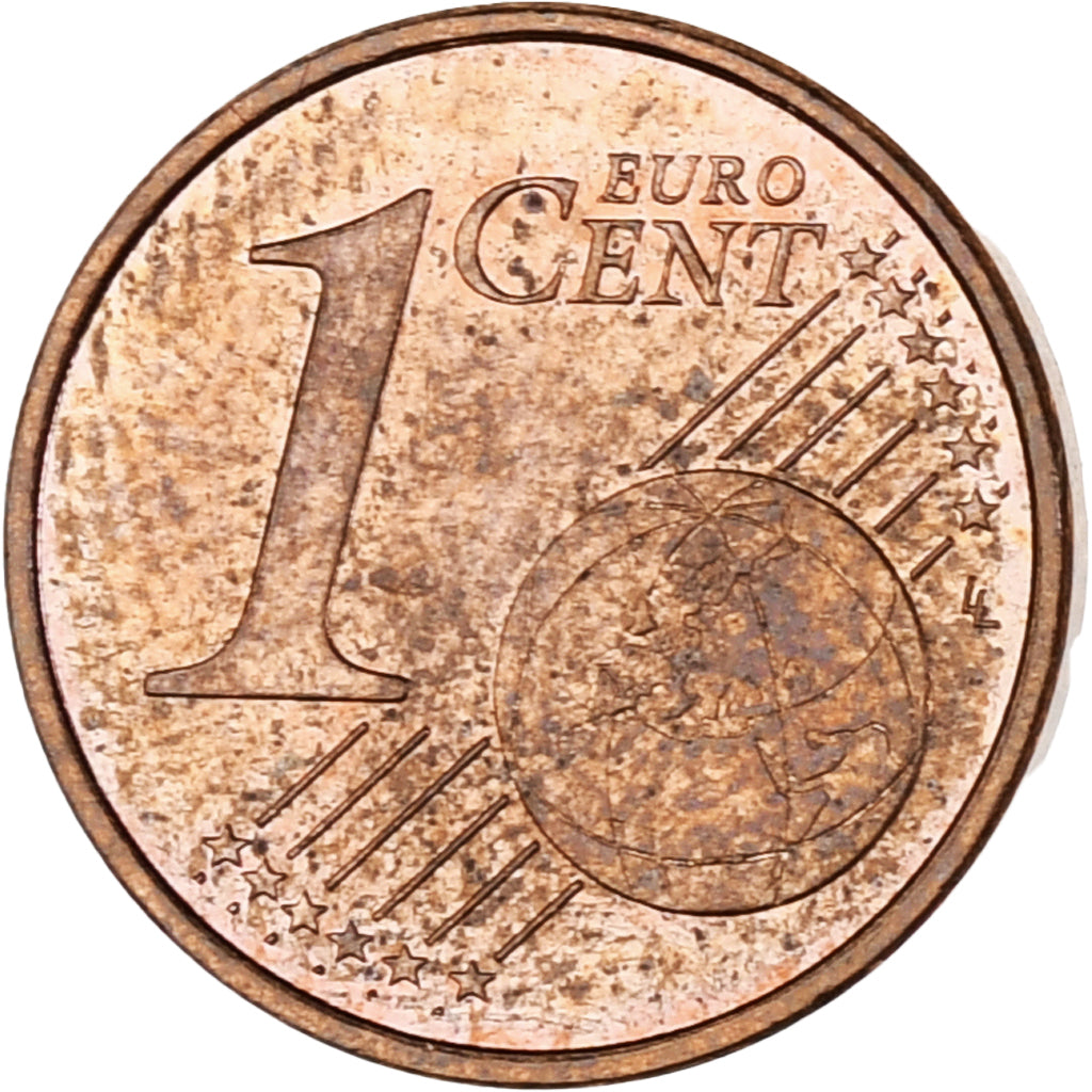 Monaco, Rainier III, Euro Cent, 2001, Paris, AU(55-58), Copper Plated Steel