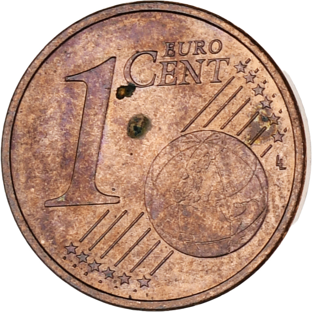 Monaco, Rainier III, Euro Cent, 2001, Paris, EF(40-45), Copper Plated Steel